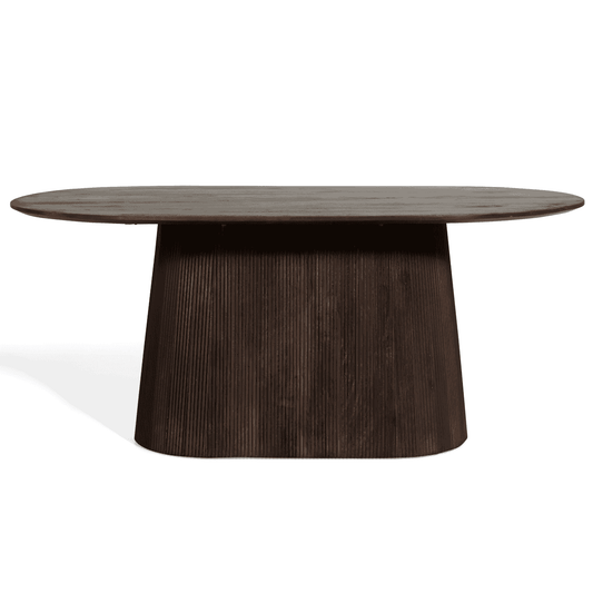 Eettafel - Baro ovaal donkerbruin