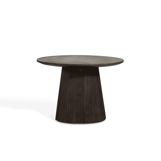 Bijzettafel - Linea donkerbruin Ø60 cm