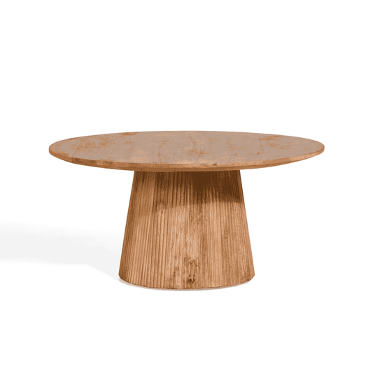 Bijzettafel - Linea lichtbruin Ø80 cm
