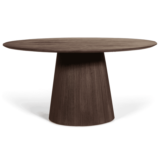 Eettafel - Linea rond donkerbruin