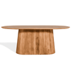 Eettafel - Baro ovaal lichtbruin