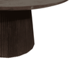 Bijzettafel - Linea donkerbruin Ø60 cm