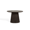 Bijzettafel - Linea donkerbruin Ø60 cm