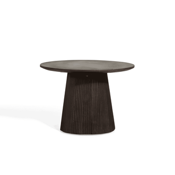 Bijzettafel - Linea donkerbruin Ø60 cm