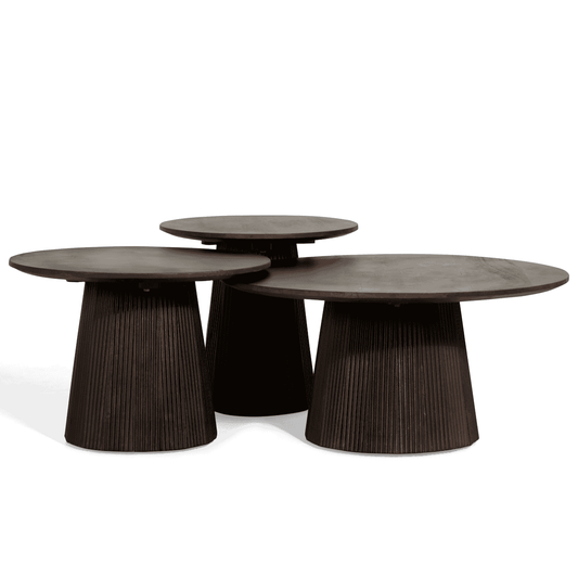 Bijzettafel - Linea donkerbruin S/3