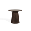 Bijzettafel - Linea donkerbruin Ø50 cm