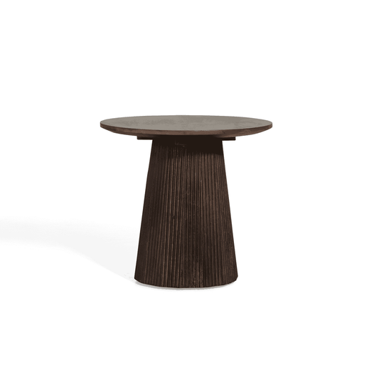 Bijzettafel - Linea donkerbruin Ø50 cm