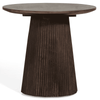 Bijzettafel - Linea donkerbruin Ø50 cm