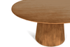 Eettafel - Linea rond lichtbruin