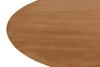 Eettafel - Linea rond lichtbruin